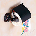 Miniatyrbillede 5 af 5: Antik Vægmonteret Toiletpapirholder i Messing, Enkelt Rulle Tissue Dispenser til Badeværelse_SZXM