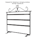 Miniatyrbillede 4 af 8: 72 Huller Øreringe Halskæde Armbånd Ringe Smykker Display Stande Bøjle Holder Rack Sort
