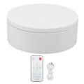 Miniatyrbillede 1 af 8: Roterende displaystand Hvid Stik i fjernbetjening Belastning 3 kg Automatisk roterende stand til produkter Diameter 13 cm / 5,1 tommer