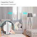 Miniatyrbild 4 av 5: WiFi Smart Gardinbrytare Touch Design svart EU-kontakt
