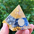 Miniatyrbild 7 av 8: Kristallpyramid Ornament Ametist Peridot Pyramid Energi Generator Pyramid Reiki Balansering Skydd Meditation Hantverk Dekor