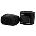 Miniatyrbillede 3 af 8: 2 stk 2,5 m elastisk rem boksning Sanda Muay Thai MMA Taekwondo Bandage Håndbind (sort)