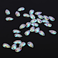 Miniatyrbillede 4 af 7: 200 stk. Drop Shape Resin Flatback Syning Rhinestone med dobbelthulledekoration (flerfarve)