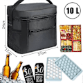 Pikkukuva 2 / 5: Kokoontaitettava kylmälaukku, pikniklaukku, 10 l kylmälaukku, mini kokoontaitettava kylmälaukku kannella