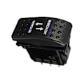 Miniatyrbillede 2 af 5: 12v 20a Spil Ind Spil Ud On-off-on Vippekontakt 7 Ben Led Blå