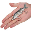 Miniatyrbillede 7 af 8: 11 cm kunstig fiskeagn af plast, flerdelt synkende wobbler kroge gear (JM040-1)