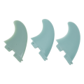Miniatyrbilde 5 av 8: 3 stk. Surfebrettfinner PVC Surfing Thruster Fin Set for Longboard Paddleboard Haletilbehør