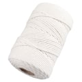 Miniatyrbilde 3 av 8: Hvit Macrame Cord 4mmx21.9 Yards Macrame Tau Bomullsledning for vegghengende plantehengere Håndverk strikking