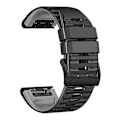 Miniatyrbilde 2 av 5: Garmin Tactix Delta/Enduro silikon erstatningsurrem - horisontale striper svart grå