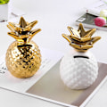 Miniatyrbild 5 av 8: Keramisk ananas spargris söt spargris prydnader ananas sparbössa heminredning