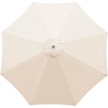 Miniatyrbillede 1 af 5: Erstatningsovertræk til parasol - 8 ribber - Diameter 3m - Vandtæt - UV-beskyttelse - Erstatningsstof - Beige