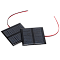Miniatyrbillede 7 af 8: 2 stk. 5,5V 0,6W kablet solpanel multifunktionelt bærbart mini solpanel polysilicium