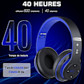 Pikkukuva 3 / 5: Langattomat Bluetooth 6s -kuulokkeet - High-Fidelity Stereo sisäänrakennetulla mikrofonilla, taitettavat langattomat nappikuulokkeet iPhonelle