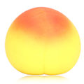 Miniatyrbilde 6 av 8: Fersken Klemmeball Elastisk Lindre Angst Frukt Stressball Leker for Kvinner Menn Barn Gul
