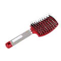 Miniatyrbild 7 av 8: Curved Vent Styling Hårborste Professionell Paddle Detangler Detangling Borste för vått torrt lockigt tjockt rakt hår Rött