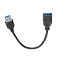 Miniatyrbillede 2 af 8: 0,33 m/1,1 fod USB-A 3.0 til USB-A 3.0 forlængeradapterledning han til hun forlængerkabel