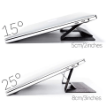 Miniatyrbillede 6 af 8: Bærbar Tablet Invisible Folding Stand Kunstlæder Usynlig Folding Stand Laptop Tablet Stand