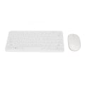 Miniatyrbillede 4 af 8: Tastatur Mus Combo 2.4G trådløse runde tastaturer Ergonomisk design Lydløs mus USB-modtager Tastatur og mus hvid
