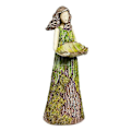 Miniatyrbillede 1 af 5: Fern Fairy Havefigur i Harpiks med Fuglefoder - Udendørs Gudinde Statue