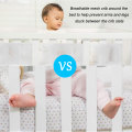 Miniatyrbilde 4 av 8: 2 stk Baby Crib Bumper Sett Pustende Mesh Crib Liner Anti Collision Bed Bumpers