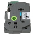 Miniatyrbillede 2 af 8: 5 stk. 18mm Label Maker Tape til Tze 241 Tz241 3/4in Label Tape Erstatning til Ptouch PTD400 PTD410 PTD600 Grøn baggrund Hvidt bogstav Bze 745