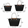 Miniatyrbild 4 av 5: Stor Le Pliage Tote-väska i nylon för damväskor Stor kaffe