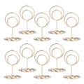 Miniatyrbilde 4 av 8: 10 stk bordnummerholder Praktisk Praktisk Rund base Pålitelig Holdbar Stabil Elegant Stil Hjemmedekorasjon Gull