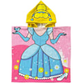 Miniatyrbillede 1 af 4: Sød tegneserie prinsesse badehåndklæde børnekappe børnestrandkappe børnebadehåndklæde badekappe (120*60CM)