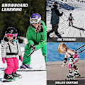 Miniatyrbilde 5 av 5: Ski- og snowboardsele for barn - Treningsline lærer barnet det grunnleggende i ski og snowboard, svart