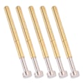 Miniatyrbillede 4 af 8: 100 stk. Pogo Pin Fladt Hoved Fjeder Test Probe Messing Materiale 2,36 mm/0,1 tommer rørdiameter 34 mm/1,3 tommer PCB testprober