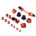 Miniatyrbilde 3 av 8: Full Game Controller Button Set Electroplating Replacement Handles Accessories for Xbox Series XRed