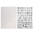 Miniatyrbillede 4 af 8: Nail Art skabelon Stencil Manicure Stempling Polish Billede Plast Print Plade XY b02