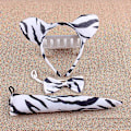 Miniatyrbild 1 av 3: Halloween djurdräkt set - 3 delar zebra