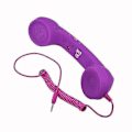 Pikkukuva 1 / 4: 3,5 mm Retro Matkapuhelin Vastaanotin Puhelinluuri Mikrofonilla TA Violetti