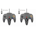 Miniatyrbilde 1 av 5: 2-pakning Klassisk Kablet N64 Kontroller Retro Spill 64-bit Gamepad Joystick Erstatning 102 stk