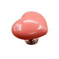 Miniatyrbillede 1 af 8: Hjerteformet toilet tank knap i plast, solid universal toilet knap tryk udskiftning til badeværelse, pink