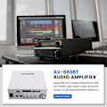 Miniatyrbillede 4 af 5: AV-660BT 2.0 CH Lydforstærker - Effektforstærker EU-stik