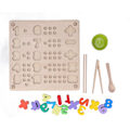 Miniatyrbild 3 av 8: Träpluggbrädespels matematiska färdighetsutveckling Montessori leksaker tidiga pedagogiska leksaker