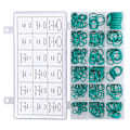 Miniatyrbild 6 av 8: 270-packning O-ringar Tätningsbricka Packning Sortiment Set 18 Storlekar Kit Gummigrommets för Reparation Grön