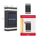 Miniatyrbillede 5 af 5: Solar Væglampe Udendørs Vandtæt Op og Ned Lys Have Dekoration Solar Hjem Ekstern Belysning Varmt Lys 2 stk