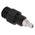 Miniatyrbilde 5 av 8: 8mm hann hurtigkobling til hann gjenge TR21-4 CO2 sylinder tank adapter kobling for Soda Club(svart )