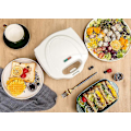 Miniatyrbilde 5 av 5: Sandwichmaker automatisk multifunksjonell husholdnings frokostmaskin dobbeltsidig oppvarming mini brødbaker (Svart vaffelbrett)