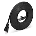 Miniatyrbillede 1 af 7: 1000Mbps Gigabit netværkskabel 98ft RJ45-port CAT6 netværkskabel Ethernet-kabel til routere Computere Sort