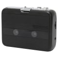 Miniatyrbilde 8 av 8: TON007B Bluetooth-kassettspiller med hodetelefoner Auto Reverse-funksjon Stereokassettspiller Svart