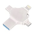 Miniatyrbilde 3 av 3: 4-i-1 USB-minnepinne Kompatibel med iPhone, Micro USB og Type C-enheter