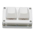 Pikkukuva 6 / 8: Mininäppäimistö 2 näppäintä USB punainen kytkin Plug and Play Ergonominen ohjelmoitava näppäimistö taustavalolla toimistomedian pelaamiseen