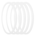 Miniatyrbillede 3 af 8: 5 stk Trykkoger Tætningsring Klar Universal Rustfrit Stål Trykkoger Pakninger O Ring22cm