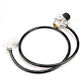 Miniatyrbilde 5 av 8: 0-90PSI CO2 minigassregulator 5/16 tommers gassledningsenhet trykkmåler Kulelås tilbehørssett