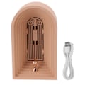 Miniatyrbild 1 av 8: Skrivbords Bluetooth-högtalare USB-laddning Justerbar ljusstyrka Nattljus Högtalare för sovrum Rosa