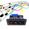 Miniatyrbillede 3 af 5: BT5.0 2.1 Kanal Digital Forstærker Board+AUX Kabel+Fjernbetjening